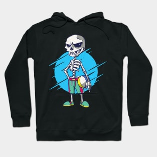 skeleton volley beach Hoodie